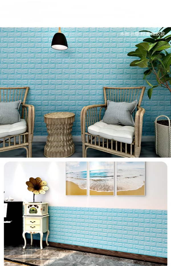 1 Pc 2mm 3d Wall Panels-peel And Stick Foam-3d Brick Wallpaper-self-adhesive Wallpaper For Interior Wall Decor