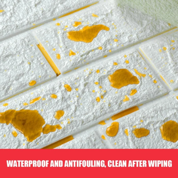 1 Pc 2mm 3d Wall Panels-peel And Stick Foam-3d Brick Wallpaper-self-adhesive Wallpaper For Interior Wall Decor