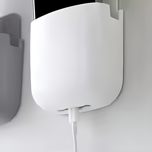 1 Pcs u Shape Wall Mounted Mobile And Remote Holder | wall Mounted Storage Case For Remote, Toothbrush, Mobile Phone Plug Holder | Multifunctional Storage Holder (random Color)