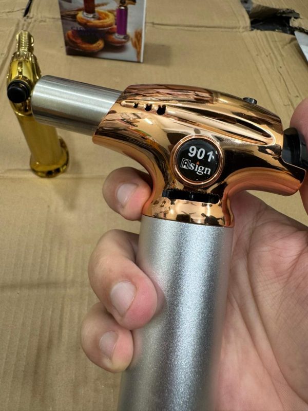 High Quality Torch Lighter For Cigar Kitchen Culinary Gas Refillable Bbq Torch Lighter Stylish And Windproof Jet Flame