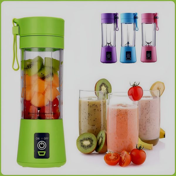 Portable Mini 6 Blade Juicer Blender | Outdoor Juicing Cup (380ml) – Rechargeable [random]